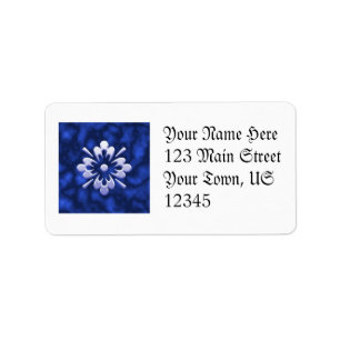 Abstract Flower Label