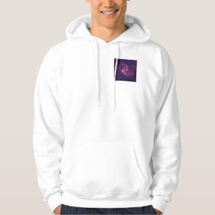 Abstract Flower Light Purple And Blue Patterns Mix Hoodie