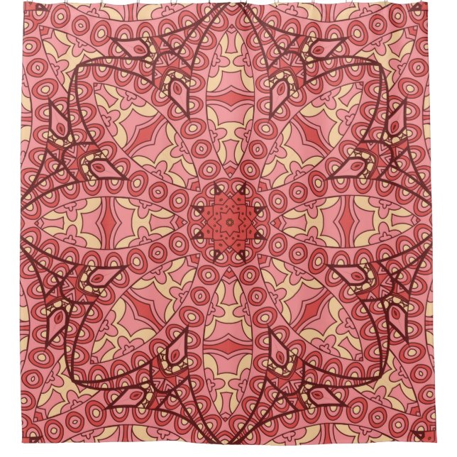 Abstract flower mandala ethnic seamless pattern (Front)