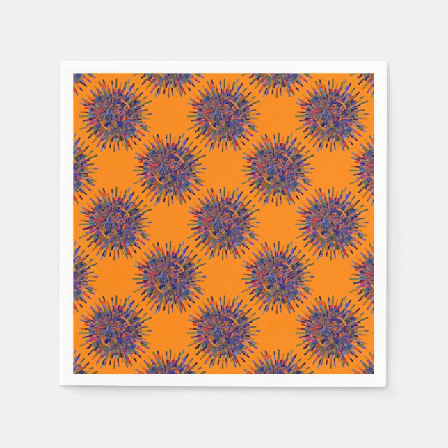 Abstract Flower Napkin (Front)