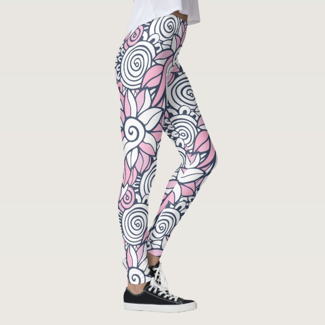 Abstract Flower Pattern leggings (Right)