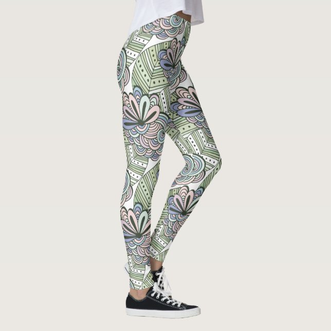 Abstract Flower Pattern leggings (Right)