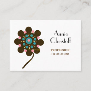 Abstract Flower Personalized business card