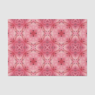 Abstract Flower Petals in Soft Coral Pink Tissue Paper