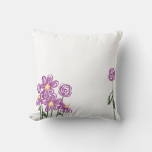 Abstract Flower Pillow