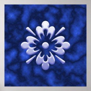Abstract Flower Poster