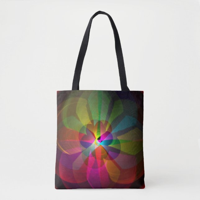 Abstract flower tote bag (Front)