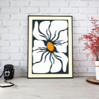 Abstract Flower Wall Art Canvas