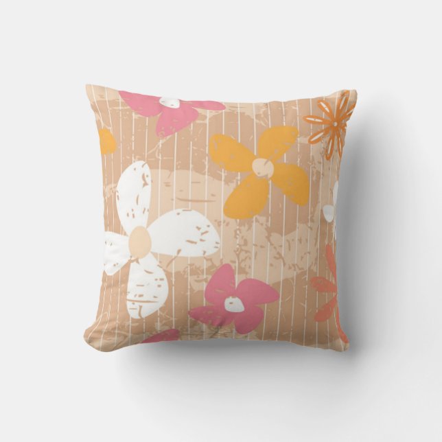 Abstract Flower Wall Pillow (Front)