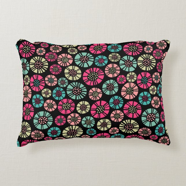 Abstract Flowers 031023 - Colours 01 Accent Pillow (Front)