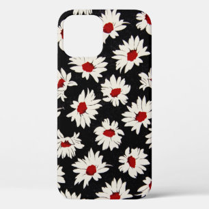 Abstract flowers, an artsy watercolor pattern. iPhone 12 case
