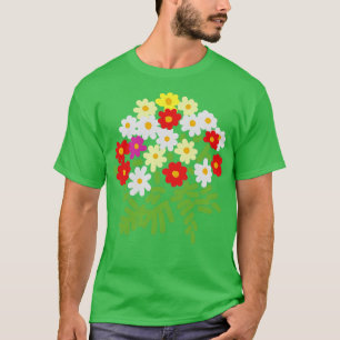 Abstract Flowers and Ferns for Mothers Day T-Shirt