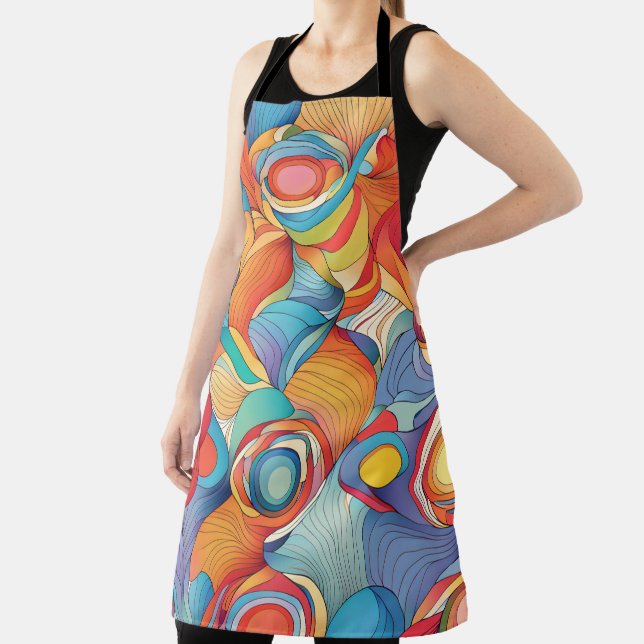 Abstract Flowers Apron (Insitu)