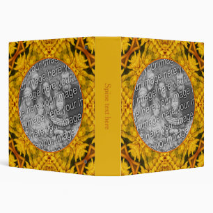 Abstract Flowers Art Create Your Own Photo Binder
