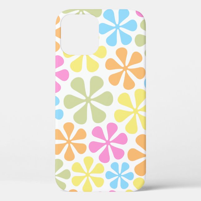 Abstract Flowers Bright Colour Mix Case-Mate iPhone Case (Back)