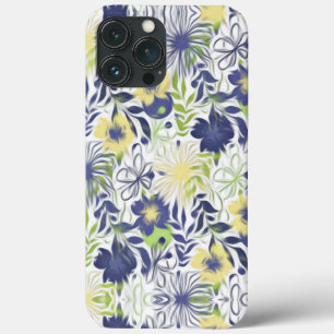 Abstract Flowers iPhone 13 Pro Max Case