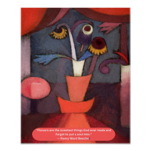 Abstract Flowers God Made Poster