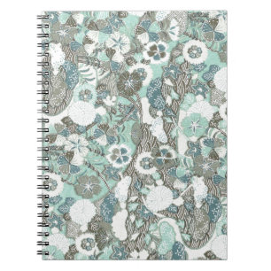Abstract Flowers Notebook