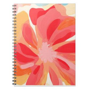  Abstract flowers painting Notebook