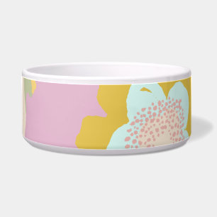 Abstract Flowers Pastel Lilac Floral Pattern