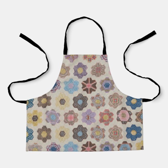 Abstract Flowers Pattern Apron (Front)