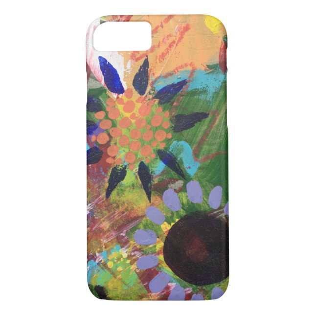Abstract Flowers Phone Case (Back)