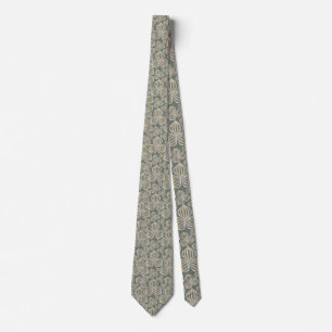 abstract flowers seamless golden grey + your ideas tie