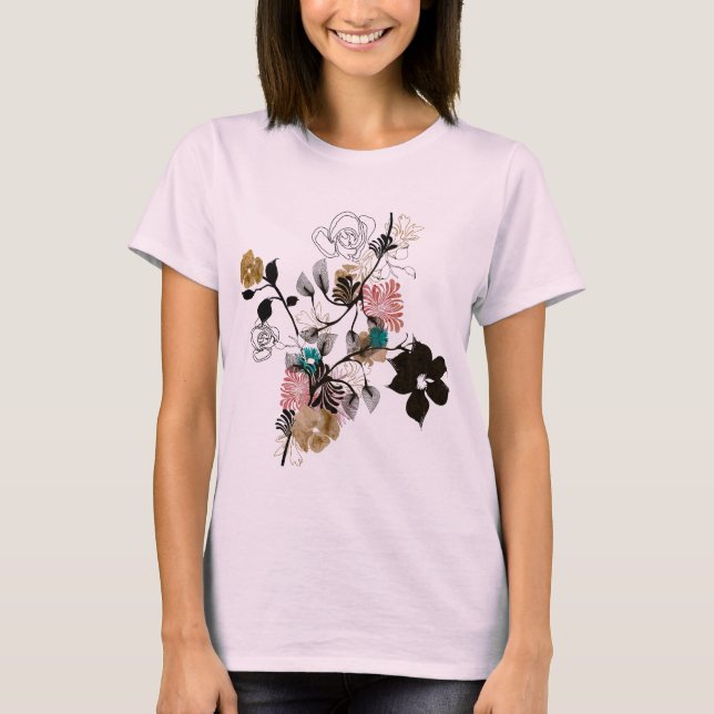 Abstract flowers Shirt (Front)