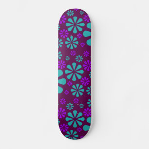 Abstract Flowers skateboard
