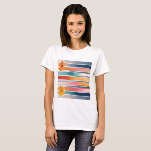 Abstract Flowers T-Shirt