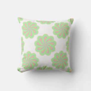 Abstract flowers. throw pillow