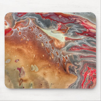 Abstract fluid art mouse pad