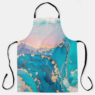 Abstract fluid art painting background in alcohol apron