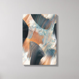 Abstract Fluid Dreamscape Flow Art Canvas Print