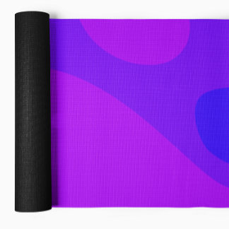 Abstract Fluid Shapes Purple Yoga Mat