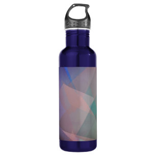 Abstract Flying Particles   Geometrical Shapes 710 Ml Water Bottle