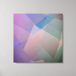Abstract Flying Particles   Geometrical Shapes Canvas Print