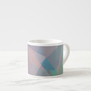 Abstract Flying Particles   Geometrical Shapes Espresso Cup