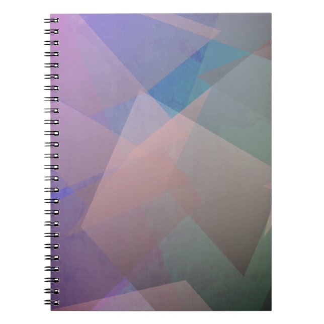 Abstract Flying Particles | Geometrical Shapes Notebook (Front)