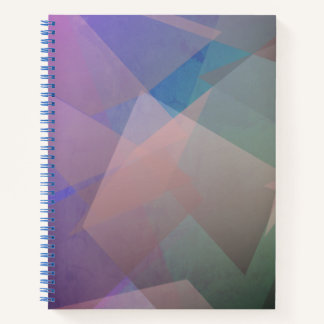 Abstract Flying Particles | Geometrical Shapes Notebook