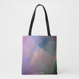 Abstract Flying Particles   Geometrical Shapes Tote Bag