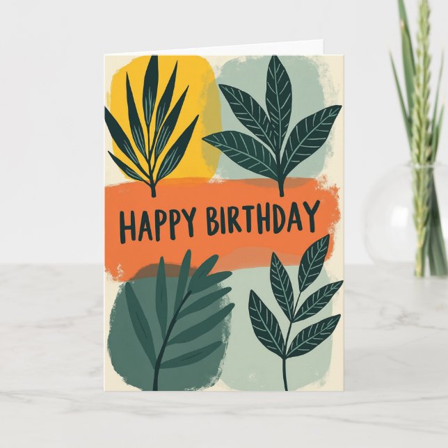 Abstract Foliage Card (Front)