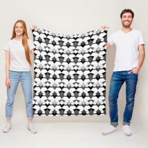 Abstract folk african ethno traditional native fleece blanket