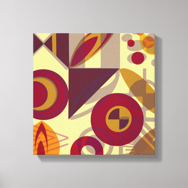 Abstract Folk Canvas Print (Front)