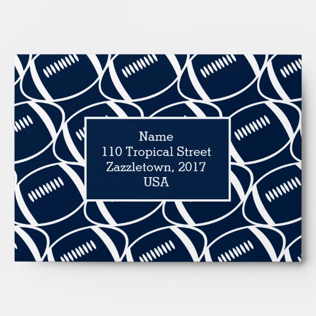 Abstract footballs envelope (Front)