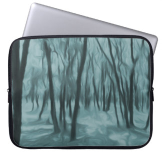 Abstract forest laptop sleeve