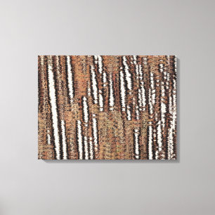 Abstract Forest-Red Canvas Print