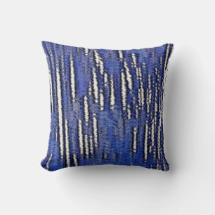 Abstract Forest-Royal Blue Throw Pillow