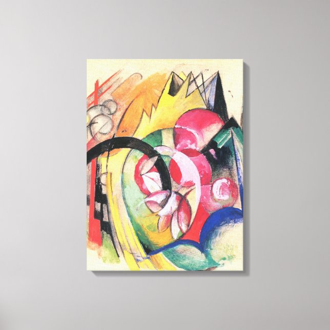 Abstract Forms (aka Coloured Flowers) by Franz Mar Canvas Print (Front)