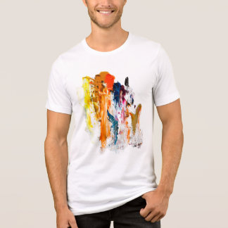Abstract Forms Born from a Living Artist’s Palette Tri-Blend Shirt